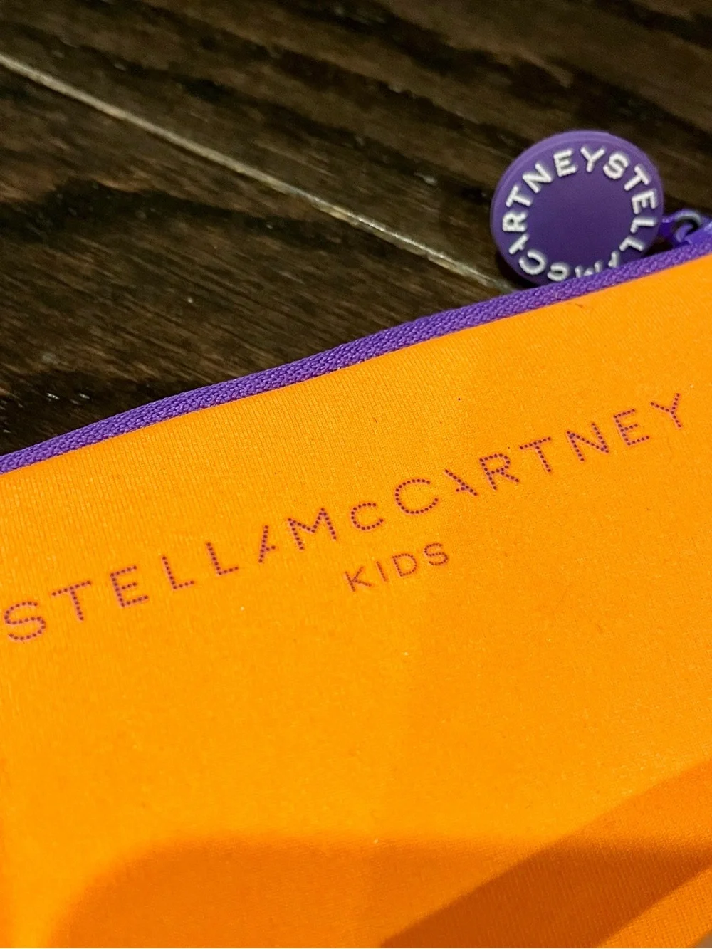 Stella McCartney Kids Pink Cat-Eye Sunglasses & Zipper Case Mirror w/ Chain-Trim